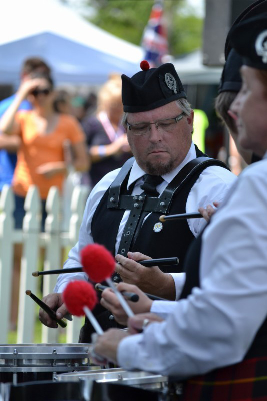 High Desert Pipes and Drums drummers